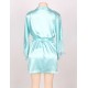 Two-Piece Satin Mint Green Sleepwear