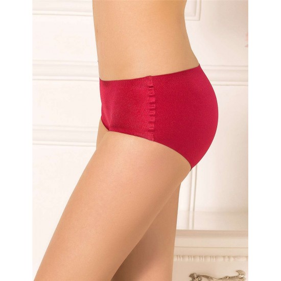 Red Silky Soft Seamless Sexy Panty