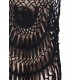 Black Knitted Hollow Out Cool Fringe Beachwear