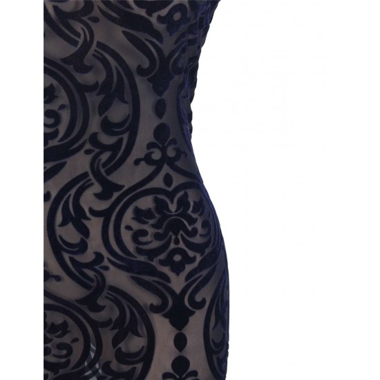 Dark Blue Elegant Bodycon Fashion Slim Dress