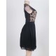 Retro Black Sequin Dress With A Zipper Back