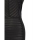 Deluxe black stripe Fashion Dress