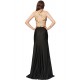 Black Cross-strapped Gown