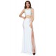 White Separate Golden Edge Dress