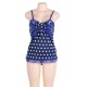 Sweet blue polka dots sexy babydoll