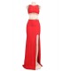 Red Separate Golden Edge Dress