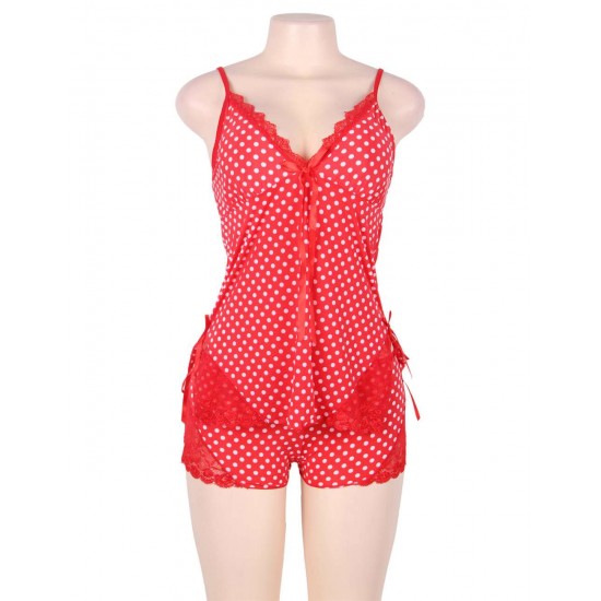 Sweet Sexy Red Polka Dots Babydoll