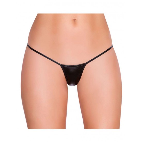 Exotic Micro Shiny Black G String Thongs