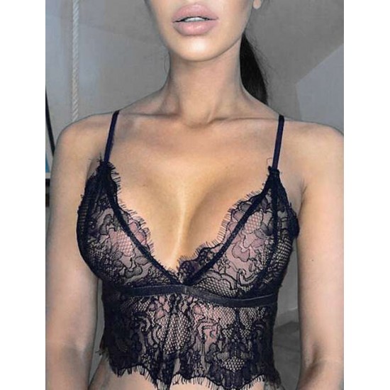 Black Lace Bralette Top