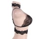 Plus Size Seductive Strappy Choker Lace Bra Lingerie