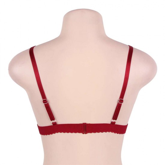 Sexy Red Strappy Harness Bralette Bra