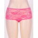 Sexy Pink Lace Open Crotch Panty