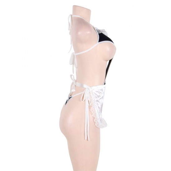 Japanese Maid Lace-up Sexy Teddies Lingerie