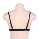 Plus Size Black Strappy Harness Bralette Bra