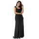 Plus Size Elegant Square Collar Embroidered Formal Dress