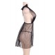 Seduction Black Mesh Babydoll with G-string