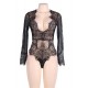 Plus Size Exquisite Lace Sleeve Teddy