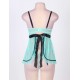 Full Figure Polka Dot Underwire Apron Lingerie