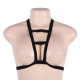 Strappy Black Elastic Harness Bra Women Bralette