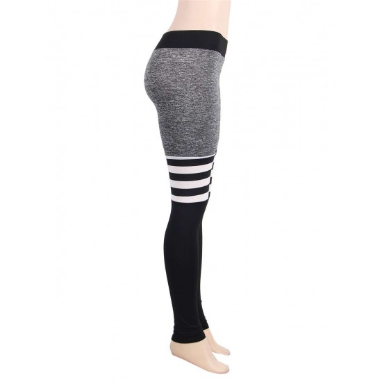 Women Yoga Pants Stripe Design