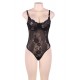 Glamour Underwire Hollywood Sheer Lace Teddy