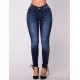 Plus Size Frenulum decoration Women Jeans 