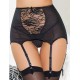 Black Sexy Lace Garter Panty