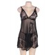 Plus Size Soft Lace Babydoll with G-string