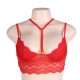 Red Seductive Strappy Lace Bralette Top