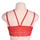 Red Seductive Strappy Lace Bralette Top