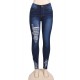 Plus Size Top Design Ripped Women Jeans 