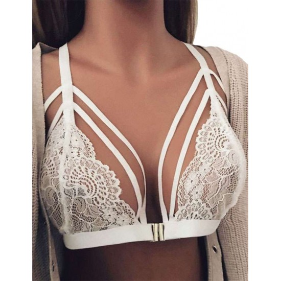 White Lace Bralette Top