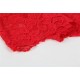 Valentine's Day Red lace Deep V Collar Chemise Dress