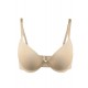 Beige High quality smooth basic comfort T-shirt bra