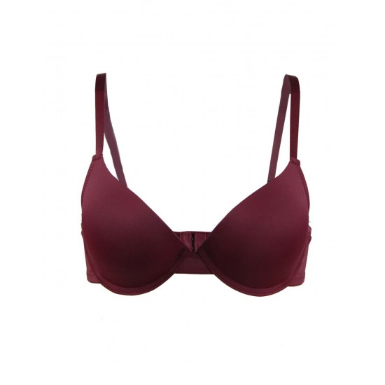 Wine Red High quality smooth basic comfort T-shirt bra