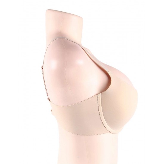 Beige Smooth Seamless Push Up comfortable T-shirt bra