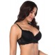 Black high-quality lace comfortable T-shirt bra