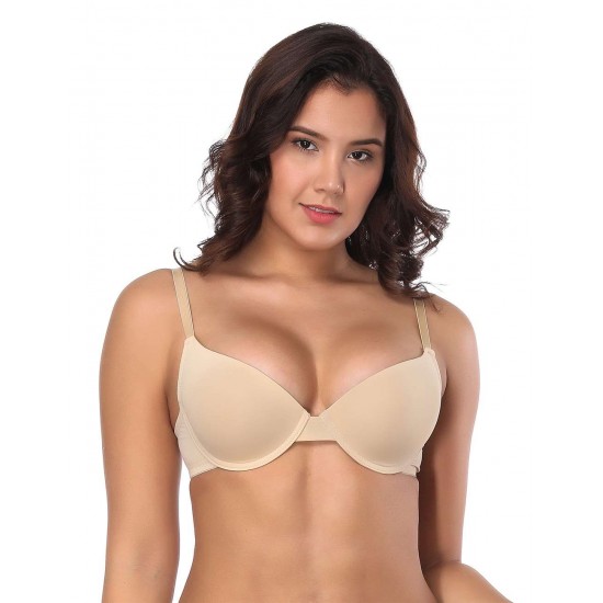 Beige High quality smooth basic comfort T-shirt bra