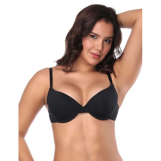 Black High quality smooth basic comfort T-shirt bra