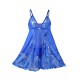 Floral Soft Lace Apron Chemise With Thong