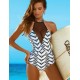 Fashion Mesh Yarn Summer One-Piece Swimsuit