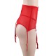 Plus Size Red Sexy Lace Garter Panty