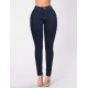 Plus Size Pencil Pants Blue Female Fashion Casual Jeans