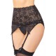 Black Sexy Lace Garter Panty