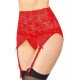 Red Sexy Lace Garter Panty