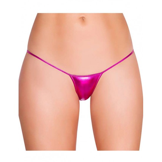 Plus Size Rosy Exotic Micro Shiny G String Thongs