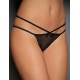 Plus Size Black Transparent Panty