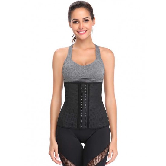 9 Steel Bone Black Soft And Breathable Corset（Height：30CM）