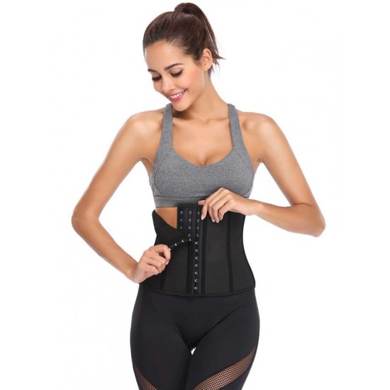 9 Steel Bone Black Soft And Breathable Corset（Height：24CM）