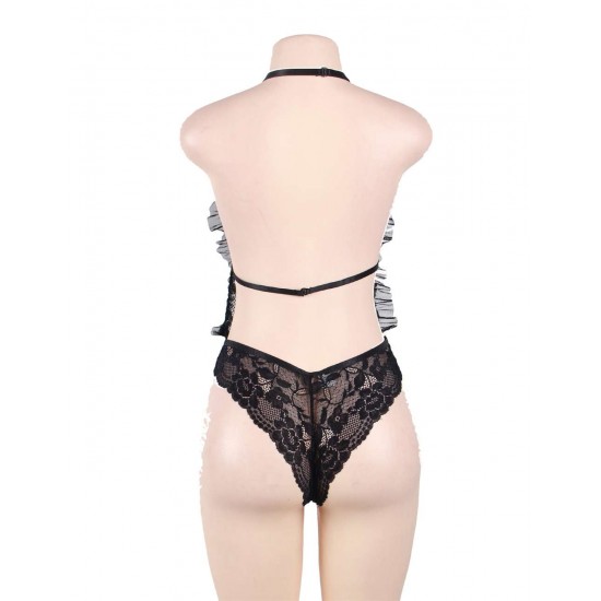 Deep Plunge Lace Teddy